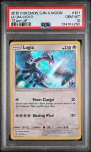 2019 Pokemon Team Up Lugia-Holo Rare #131 GEM MT PSA 10 Pop 103