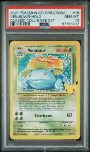 2021 Pokemon Celebrations Holo Venusaur #15 PSA 10