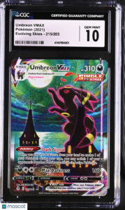 2021 Pokemon Evolving Skies Umbreon VMAX Holo Secret CGC 10 215/203 Moonbreon