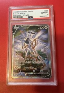 2022 Pokemon SWSH Brilliant Stars Arceus V #166/172 PSA 10