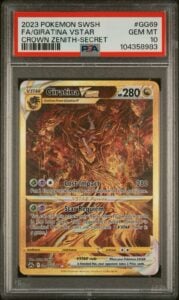 2023 Pokemon SWSH Crown Zenith Secret #GG69 FA/ Giratina VSTAR PSA 10