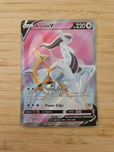 Arceus V 165/172 Brilliant Stars NM Full Art Pokemon Card
