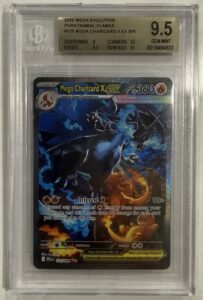 BGS 9.5 GEM MINT Pokemon Mega Charizard X Ex #125 SIR Phantasmal Flames