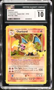 CGC 10 CHARIZARD CELEBRATIONS CLASSIC COLLECTION HOLO 4/102 (9023)