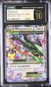 CGC 10 PRISTINE M Rayquaza EX 76/108 Celebrations Classic Collection Pokemon
