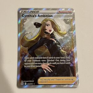 Cynthia’s Ambition (Full Art) 169/172 Swsh09: Brilliant Stars Holo Trainer Card