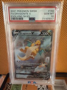 Dragonite V (Alternate Full Art) 192/203 SWSH07: Evolving Skies Holo PSA 10