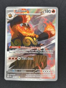 Emboar 098/086 – White Flare Holo Illustration Rare Pokemon Card – NM
