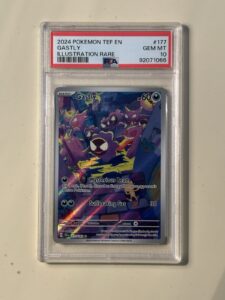 Gastly Illustration Rare Pokemon PSA 10 Temporal Forces GEM MT 177/162