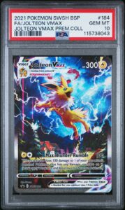 Jolteon Vmax SWSH184 HOLO Black Star Promo Pokemon PSA 10 *043