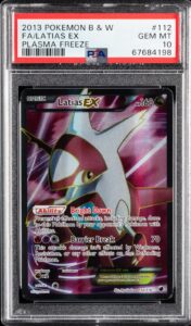 Latias EX (112 Full Art) 112/116 Plasma Freeze Holo PSA 10