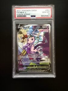 Mew V PSA 10 Alt Art Fusion Strike Pokemon Card 251/264 Sword & Shield FA