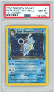 PSA 10 1st Edition Dark Blastoise 3/82 Team Rocket Pokemon 2000