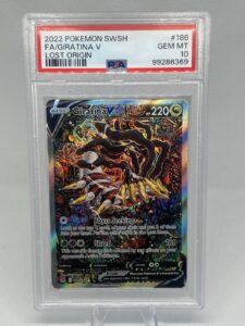 PSA 10 GEM MINT Giratina V 186/196 Lost Origin Alt Art Holo Pokemon Card