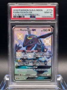 PSA 10 GEM MT 💎 – Rayquaza GX 177A/168 Pokemon Sun & Moon