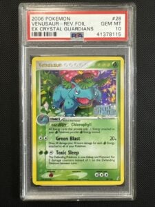 PSA 10 VENUSAUR 28/100 EX CRYSTAL GUARDIANS REVERSE HOLO FOIL POKEMON
