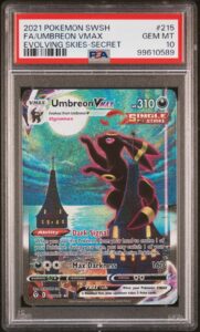 Pokemon 2021 Umbreon VMAX 215/203 Alt Art Evolving Skies GEM MINT PSA 10