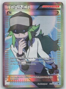 Pokemon Card N (Supporter) (Full Art) Ultra Rare Noble Victories 101/101