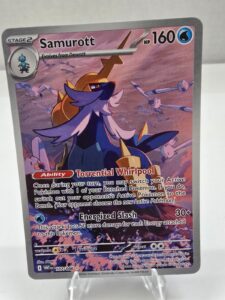 Pokémon Card TCG Samurott 107/086 White Flare Illustration Rare Holo Card