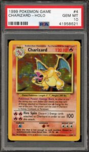 Pokemon Charizard Base Set Unlimited Holo Rare #4 PSA 10 Gem Mint