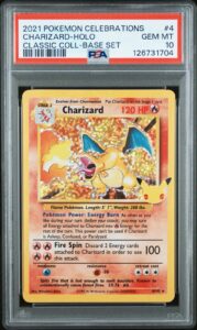 Pokémon Charizard Celebrations CC. Base Set Holo Bleed 🩸 Rare #4 PSA 10 💎
