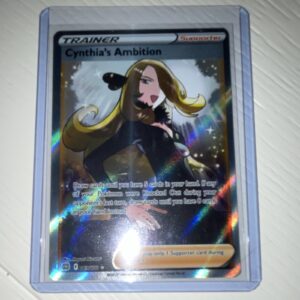 Pokémon Cynthia’s Ambition Full Art Holo Trainer Swsh09 169/172 English