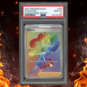 Pokemon Fusion Strike SHAUNA 278/264 Secret Rainbow Rare PSA 10