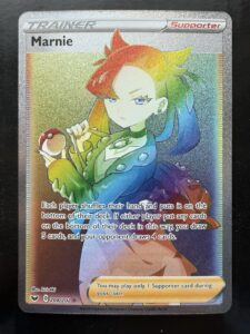 Pokemon Marnie 208/202 Sword & Shield Secret Rare Rainbow Full Art Trainer (NM)