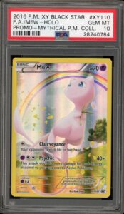 Pokemon Mew Mythical Pokemon Coll. Black Star Full Art Promo XY110 PSA 10