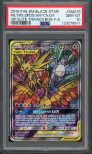 Pokemon PSA 10 Gem Mint SM Promo Tag Team Moltres & Zapdos & Articuno GX SM210
