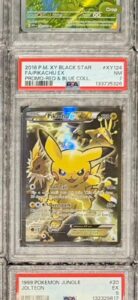 Pokemon Pikachu EX Red & Blue Coll. Black Star Full Art XY Promo XY124 | PSA 7