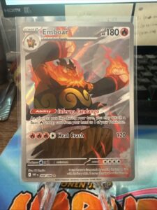 Pokemon TCG Emboar 098/086 Illustration Rare Sv: White Flare Holo – NM