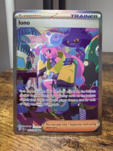 Pokémon TCG Iono Paldean Fates Full Art SIR 237/091 NM