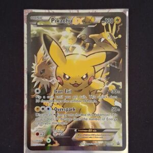 Pokémon TCG Pikachu EX Full Art Promo Holo XY124 XY 130 HP Basic Card