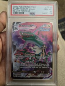 Pokémon TCG Rayquaza VMAX TG20 Silver Tempest PSA 10