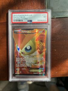 Pokémon TCG Victini EX Full Art Card 131/135 Plasma Storm PSA 7 Nm!