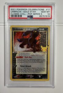 Pokemon Umbreon Gold Star #17/17 Celebrations PSA 10 Gem Mint 💎