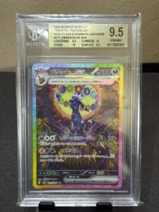 Pokémon Umbreon ex 217 Scarlet & Violet Terastal Festival EX SAR Holo BGS 9.5