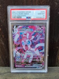 SYLVEON VMAX (075/203) – PSA 10 – 2021 POKEMON SWSH EVOLVING SKIES 075 FULL ART