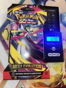 (VERY HEAVY) 32.90g Pokemon TCG Mega Evolution Sleeved Booster Pack (SEALED)✅