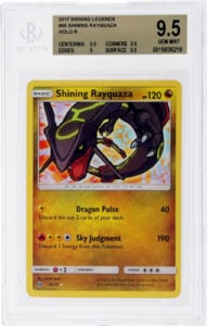 2017 Pokemon Sun And Moon Shining Legends Shining Rayquaza #56 BGS 9.5 Holo