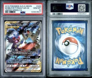 2019 Pokemon SM Unified Minds Mega Sableye Tyranitar Tag Team #226/236 PSA 10