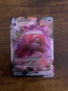 2021 Pokemon Gengar VMAX Gigantamax 157/264 Full Art Fusion Strike TCG Card NM