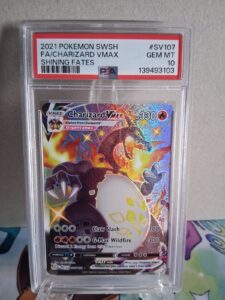 2021 Pokémon Swsh FA/Charizard VMax Shining Fates #SV107 PSA 10 GEM MT