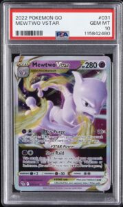 2022 POKEMON GO #031 MEWTWO VSTAR PSA 10