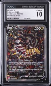 2022 POKEMON LOST ORIGIN #186 GIRATINA V ALT ART CGC 10