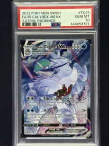 2022 Pokemon Astral Radiance Ice Rider Calyrex VMAX #TG15 Trainer Gallery PSA 10