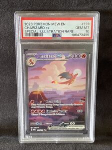 2023 POKEMON MEW EN-151 SPECIAL ILLUSTRATION RARE #199 CHARIZARD EX PSA 10