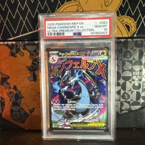 2025 POKEMON MEP EN-ME BLACK STAR PROMO #023 MEGA CHARIZARD X EX PSA 10