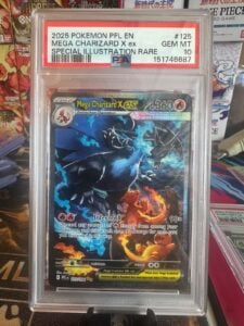2025 POKEMON PFL SPECIAL ILLUSTRATION RARE #125 MEGA CHARIZARD X EX PSA 10